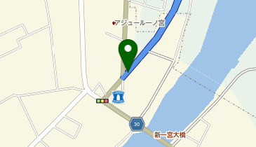 九十九里有料道路 一宮IC 上り 出口の地図画像