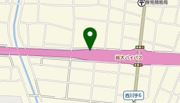 岐大バイパス 下川手IC 上り 出口の地図画像