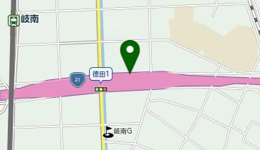 岐大バイパス 徳田IC 上り 入口の地図画像