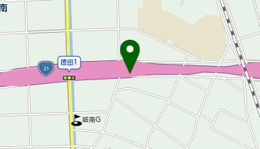 岐大バイパス 徳田IC 下り 出口の地図画像