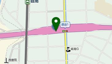 岐大バイパス 徳田IC 下り 入口の地図画像