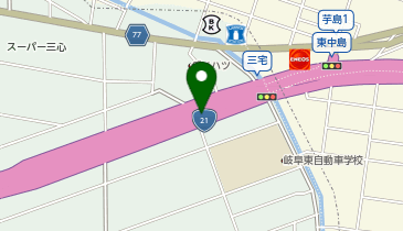 岐大バイパス 三宅IC 下り 出口の地図画像