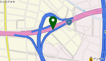 那加バイパス 岐阜各務原IC 下り 出口の地図画像