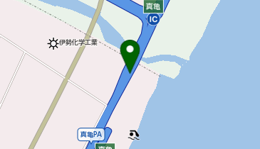 九十九里有料道路 真亀IC 上り 入口の地図画像