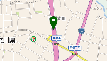 八王子バイパス 元橋本交差点 下り 入口の地図画像