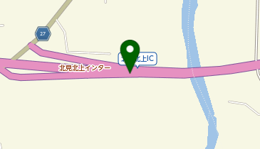 北見道路 北見北上IC 上り 出口の地図画像