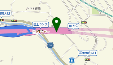 鹿児島東西道路 鹿児島IC 上り 出口の地図画像