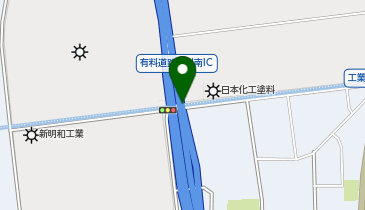 首都圏中央連絡自動車道(茅ヶ崎-大栄) 寒川南IC 内回り 出口の地図画像