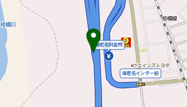 首都圏中央連絡自動車道(茅ヶ崎-大栄) 海老名IC 外回り 出口の地図画像