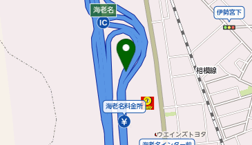 首都圏中央連絡自動車道(茅ヶ崎-大栄) 海老名IC 外回り 入口の地図画像