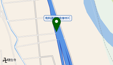 首都圏中央連絡自動車道(茅ヶ崎-大栄) 圏央厚木IC 外回り 入口の地図画像