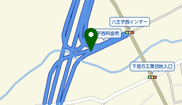 首都圏中央連絡自動車道(茅ヶ崎-大栄) 八王子西IC 内回り 入口の地図画像