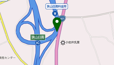 首都圏中央連絡自動車道(茅ヶ崎-大栄) 狭山日高IC 内回り 入口の地図画像