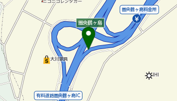 首都圏中央連絡自動車道(茅ヶ崎-大栄) 圏央鶴ヶ島IC 内回り 入口の地図画像