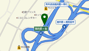 首都圏中央連絡自動車道(茅ヶ崎-大栄) 圏央鶴ヶ島IC 外回り 入口の地図画像