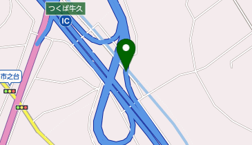 首都圏中央連絡自動車道(茅ヶ崎-大栄) つくば牛久IC 外回り 入口の地図画像