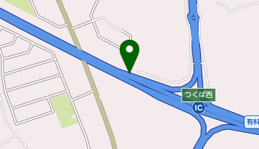 首都圏中央連絡自動車道(茅ヶ崎-大栄) つくば西スマートIC 外回り 出口の地図画像