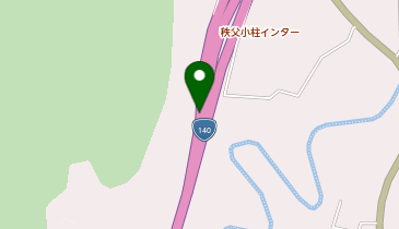 皆野秩父バイパス 秩父小柱IC 上り 出口の地図画像