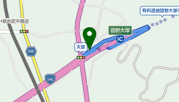 皆野寄居バイパス 皆野大塚IC 上り 入口の地図画像