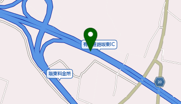 首都圏中央連絡自動車道(茅ヶ崎-大栄) 坂東IC 内回り 出口の地図画像