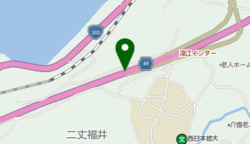 二丈浜玉道路 深江 上り 出口の地図画像