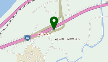 二丈浜玉道路 深江 下り 入口の地図画像