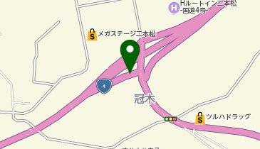 二本松バイパス 冠木ミニIC 上り 入口の地図画像