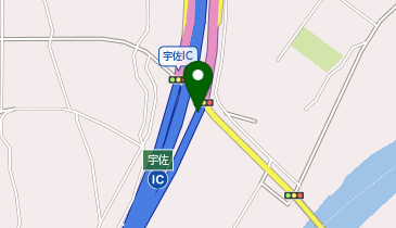 宇佐道路 宇佐IC 下り 入口の地図画像