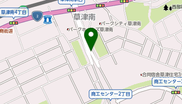 草津沼田道路 草津出入口 上り 出口の地図画像