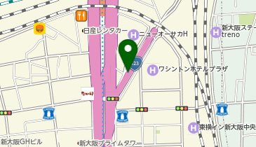 新御堂筋 新大阪駅 上り 入口の地図画像