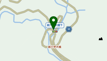 六甲有料道路 新六甲大橋下交差点 下り 入口の地図画像