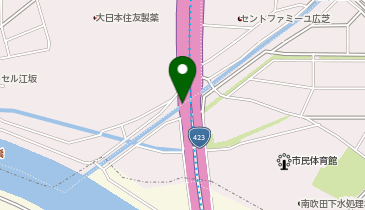 新御堂筋 江坂 下り 出口の地図画像