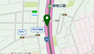 新御堂筋 緑地公園 下り 出口の地図画像