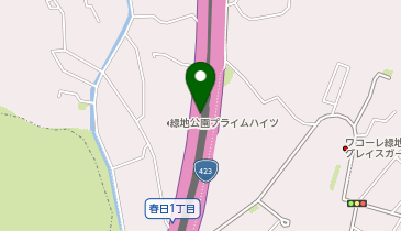 新御堂筋 春日 下り 出口の地図画像