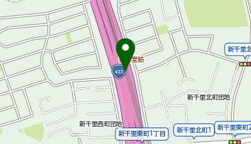 新御堂筋 新千里 上り 出口の地図画像