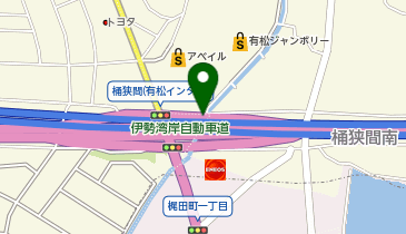 名四国道 有松IC 上り 入口の地図画像