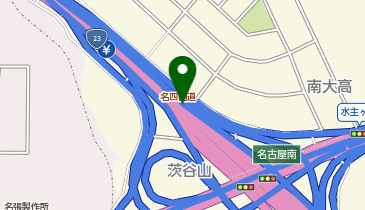 名四国道 名古屋南IC 上り 出口の地図画像