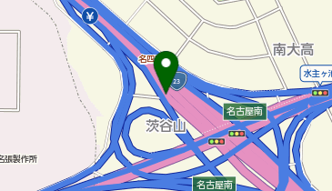 名四国道 名古屋南IC 下り 入口の地図画像