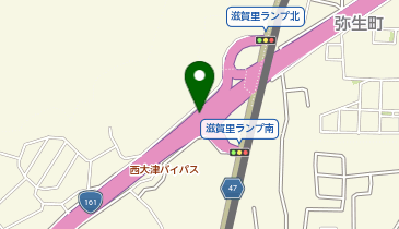 西大津バイパス 滋賀里 上り 出口の地図画像