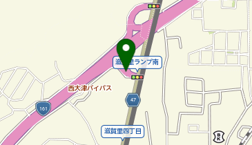 西大津バイパス 滋賀里 下り 入口の地図画像