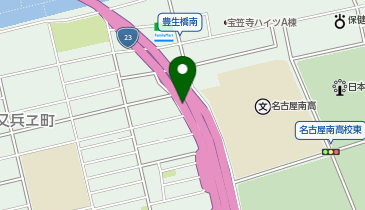 名四国道 北頭IC 下り 入口の地図画像