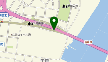 名四国道 築地口IC 下り 出口の地図画像