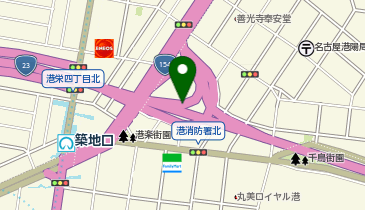 名四国道 港陽IC 上り 出口の地図画像