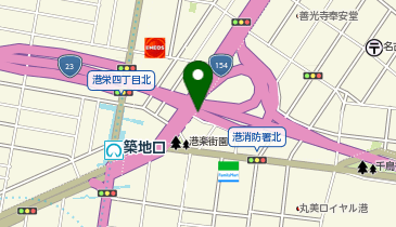 名四国道 港陽IC 下り 入口の地図画像