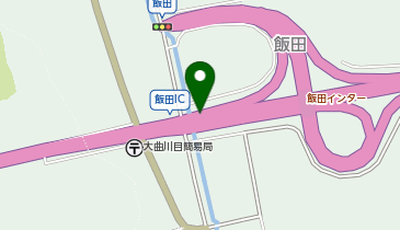 本荘大曲道路(大曲西道路) 飯田IC 下り 出口の地図画像