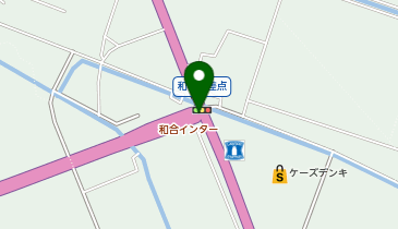 本荘大曲道路(大曲西道路) 和合IC(和合入口交差点) 上り 入口の地図画像