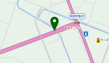 本荘大曲道路(大曲西道路) 和合IC(和合入口交差点) 下り 出口の地図画像