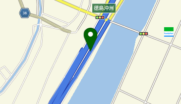 徳島南部自動車道(無料区間) 徳島沖洲IC 下り 入口の地図画像