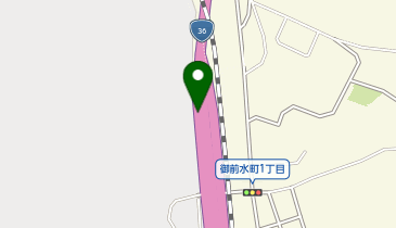 室蘭新道 御前水出入口(御崎) 上り 入口の地図画像