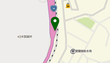 室蘭新道 御前水出入口(御崎) 下り 入口の地図画像